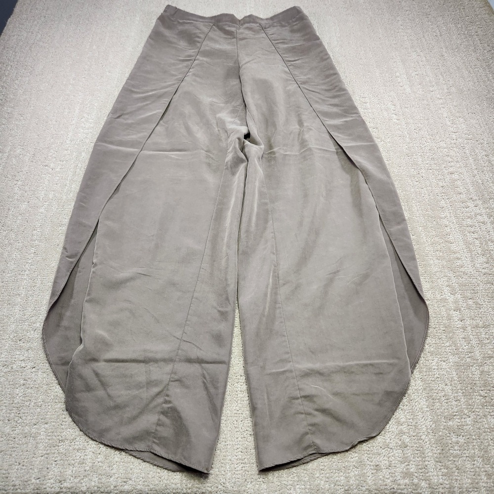 Anthropologie DREW Taupe Tulip Wide Leg Pants